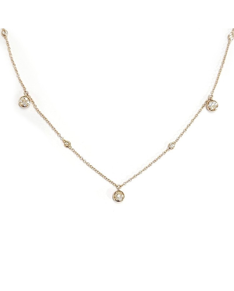 Girocollo Crivelli in Oro Rosa con Pavé Diamanti