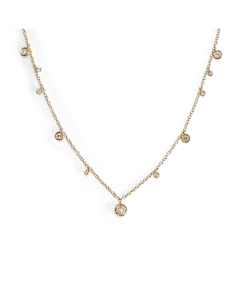 Collier ras du cou Crivelli en or rose avec diamants