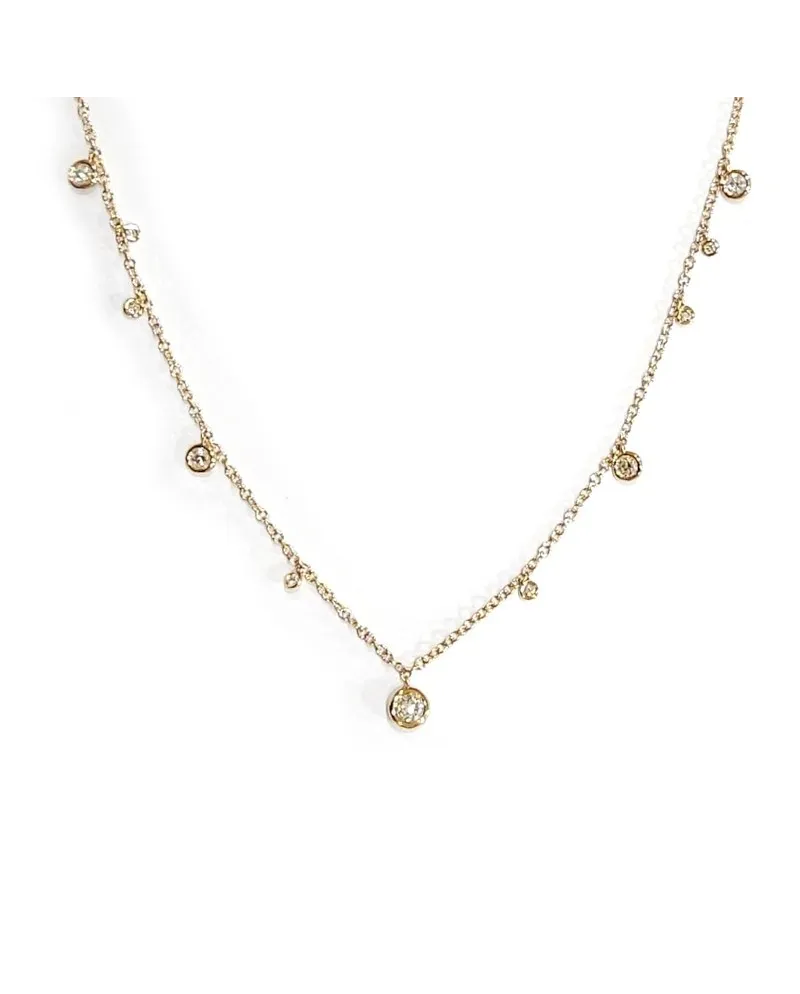 Collier ras du cou Crivelli en or rose avec diamants