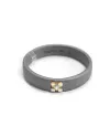 Antaeus Ring in Titanium with Gold and Diamond