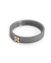 Anteo Ring in Titanium with Gold and Diamond