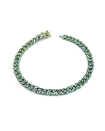 Bracciale Anteo Audace in Titanio Verde con Smeraldi