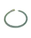 Bracelet Anteo Audace en Titane Vert avec Émeraudes