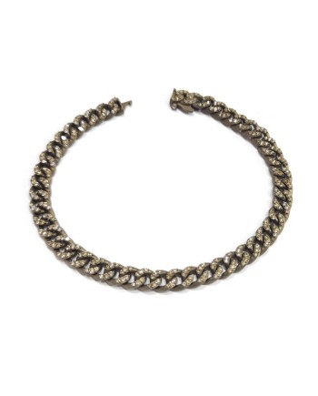 Bracelet Anteo Audace en Titane avec Diamants Bruns