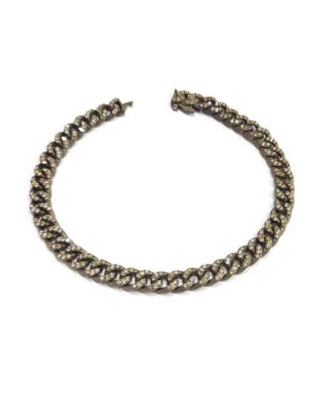 Bracelet Anteo Audace en Titane avec Diamants Bruns