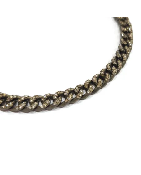 Bracelet Anteo Audace en Titane avec Diamants Bruns