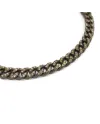 Anteo Audace Bracelet in Titanium with Brown Diamonds