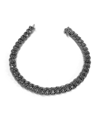 Bracciale Anteo Audace Natural in Titanio con Diamanti Neri