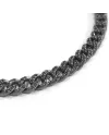 Bracelet Naturel Anteo Audace en Titane avec Diamants Noirs