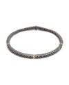 Anteo Journey Tennis Bracelet in Titanium and Gold with Diamonds