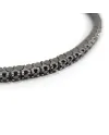 Bracelet Tennis Anteo Journey en Titane avec Diamants Noirs