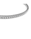 Bracciale Tennis Anteo Avvolgente in Oro Bianco con Diamanti Bianchi
