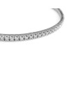 Bracelet tennis enveloppant Anteo en or blanc avec diamants blancs