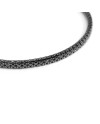 Anteo Wraparound Tennis Bracelet in Burnished Gold with Black Diamonds