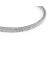Bracciale Tennis Anteo Avvolgente in Oro Bianco con Diamanti Bianchi