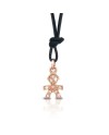 Le Bebé jewels Pendant i Pavé mini Boy rose gold and diamonds