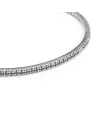 Bracelet Tennis Enveloppant Anteo en Or Blanc avec Saphirs et Diamants Blancs