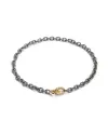 Anteo Essentia Bracelet in Titanium and Gold with Diamonds