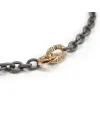 Anteo Essentia Bracelet in Titanium and Gold with Diamonds