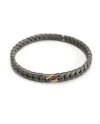 Anteo Magnifica Elastic Bracelet in Titanium and Gold with Diamonds