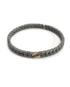 Bracciale Elastico Anteo Magnifica in Titanio e Oro con Diamanti