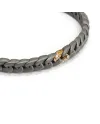 Bracelet élastique Anteo Magnifica en titane et or avec diamants