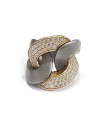 Anteo Magnifica Ring in Titanium and Gold with Diamonds