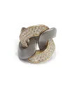 Bague Anteo Magnifica en Titane et Or avec Diamants