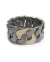 Bracciale Anteo Magnifica in Titanio e Oro con Diamanti
