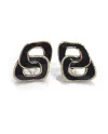 Boucles d'oreilles Anteo Magnifica en Titane et Or avec Diamants