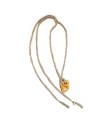 Anteo Magnificent Apricot Necklace in Titanium and Gold with Brown Diamonds