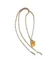Collana Anteo Magnifica Albicocca in Titanio e Oro con Diamanti Brown