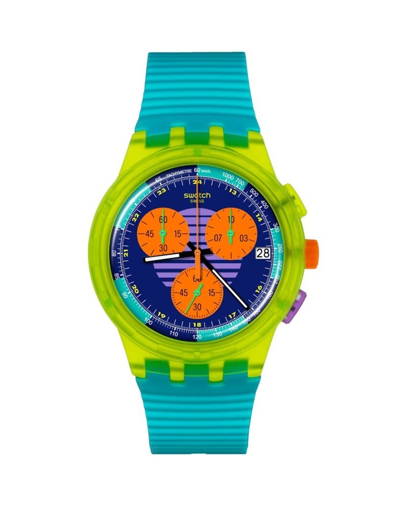 Orologio Cronografo Swatch Neon Wave