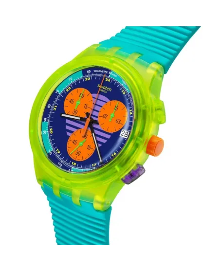 Neon Wave Chronograph Watch