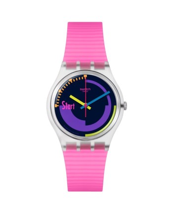 Swatch Neon Pink Podium watch