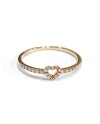 Bague Crivelli en or rose avec diamants et cœur