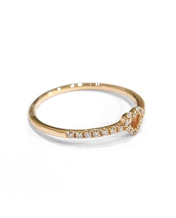 Crivelli Ring in Rose Gold with Diamonds and Heart