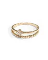 Bague Crivelli en or rose avec diamants