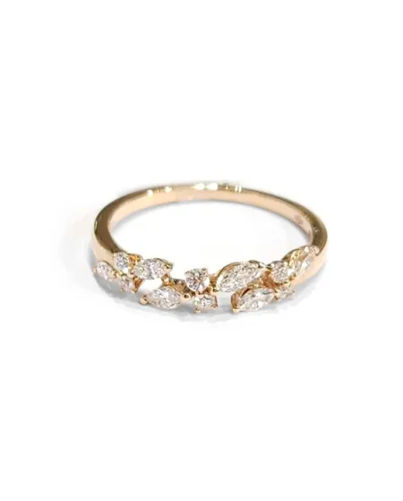 Crivelli Ring in Rose Gold and Diamonds