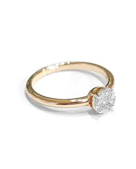 Anello Crivelli in Oro Rosa con Diamanti