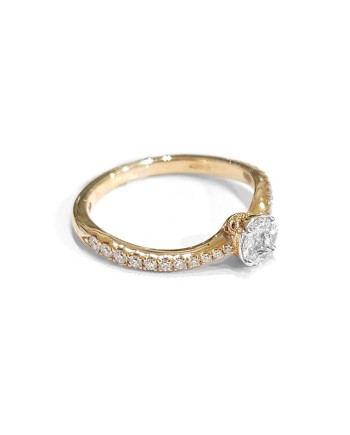 Anello Crivelli in Oro Rosa con Diamanti