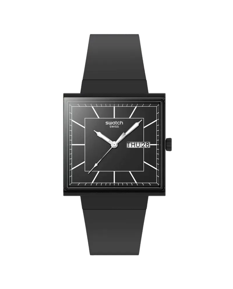 Montre Swatch Et si... De nouveau le noir ? Montre Swatch Et si... De nouveau le noir ?