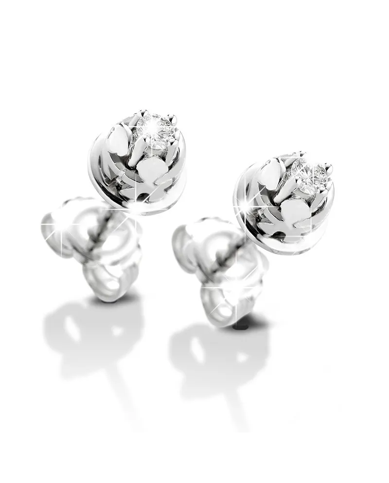 Boucles d'oreilles Le Bebé en or blanc et diamants pour garçons LBB 237