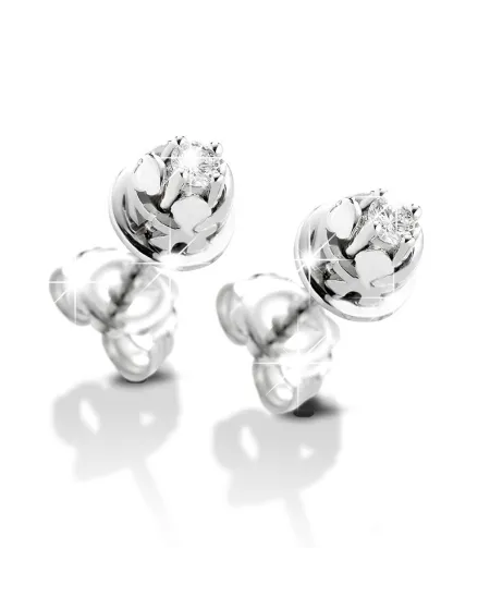 Orecchini Le Bebé in oro bianco maschietto e diamanti LBB 237