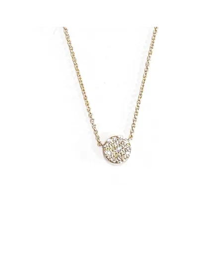 Collier Crivelli en or rose avec pavé de diamants