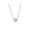 Crivelli Necklace in Rose Gold with Diamond Pavé