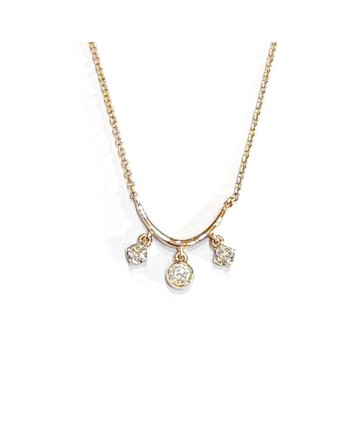 Crivelli Necklace in Rose Gold with White Diamonds