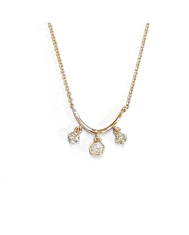 Crivelli Necklace in Rose Gold with White Diamonds