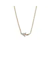 Collana Crivelli in Oro Rosa con Freccia Diamanti Bianchi