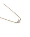 Crivelli Rose Gold Necklace with Arrow White Diamonds